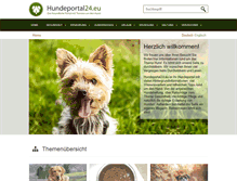 Tablet Screenshot of hundeportal24.eu